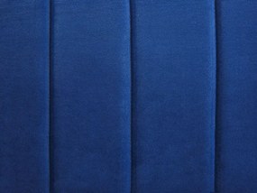 Zamatová rohová pohovka ľavostranná námornícka modrá TIMRA Beliani