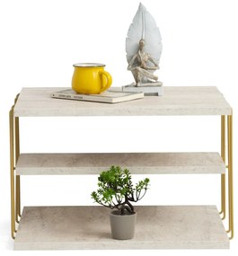 Konferenčný stolík Lifon Gold Travertine