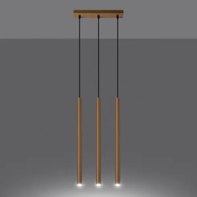 Sollux SL.1171 - Luster na lanku PASTELO 3xG9/8W/230V zlatá