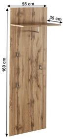 Vešiakový panel Cyrio typ 5 (dub wotan). Vlastná spoľahlivá doprava až k Vám domov. 1016635