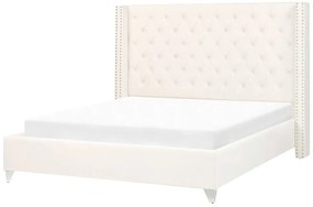 Manželská posteľ 160 cm Lubbka (biela) (s roštom). Vlastná spoľahlivá doprava až k Vám domov. 1081059