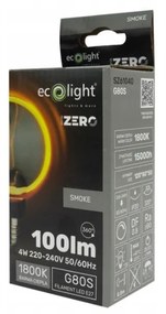 ECOLIGHT Dekoratívna LED žiarovka E27 4W 100lm G80 - rada ZERO