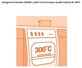 OSRAM CAPSULE HALOPIN OVEN 25W/G9/230V/260Lm