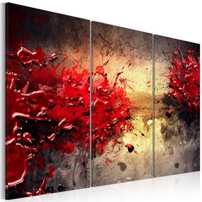 Artgeist Obraz - Red splash Veľkosť: 120x80, Verzia: Na talianskom plátne