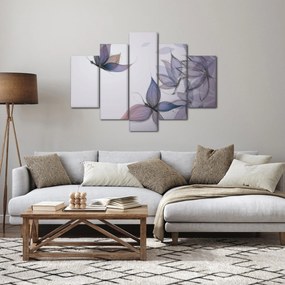 Obraz - Kreslené motýle (150x105 cm)