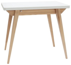 Rozkladací jedálenský stôl s bielou doskou 65x90 cm Envelope – Ragaba