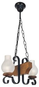 Brilagi - Luster na reťazi QUEEN 2xE14/40W/230V buk/orech