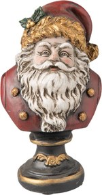 Dekorácie busta Santa - 9 * 8 * 15 cm
