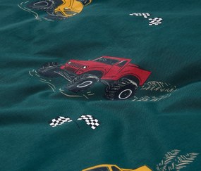 Detská posteľná bielizeň z renforcé, nákladiaky, štandardná veľkosť