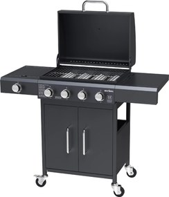 Plynový gril BestBerg BBBQ-28SB / 5 horákov / 14,4 kW / čierna