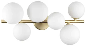 Ideal Lux - LED Prisadený luster PERLAGE 6xG9/3W/230V 49 cm zlatá/biela ID309279