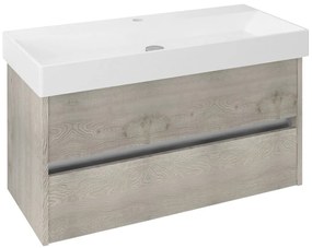 Sapho Sapho, NIRONA umývadlová skrinka 95x51,5x43cm, dub Mocca (NR101), NR100-1212