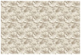 Tapeta béžové kvety v jemnom štýle