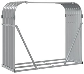 Držiak na polená bledosivý 120x45x100 cm pozinkovaná oceľ