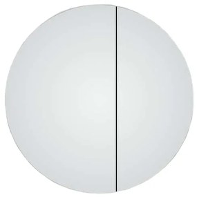 Aluminio Bright Zrkadlová skrinka s LED osvetlením, ⌀ 60 × 10 cm, strieborná