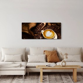 Obraz - Šálka kávy (120x50 cm)