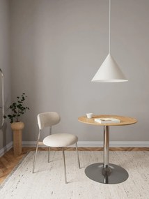 Jídelní stůl Ibiza 80 cm dub přírodní/stříbrný