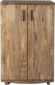 Vinotéka z mangového dreva v prírodnej farbe počet fliaš 12, 74x122x46 cm Bombay – Interia Home &amp; Living