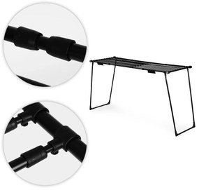 ModernHome Teleskopický sušiak na bielizeň 19-metrový - čierny