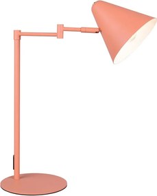 Oranžová stolová lampa s ohýbateľnou konštrukciou (výška 50,5 cm) Cosima – Trio