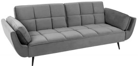 Rozkladacia pohovka Boutique 215cm sivá zamat