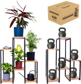 Stojan na kvety PANORAMA svetlý dub