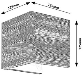 Rabalux 3090 - LED Nástenné svietidlo CINNAMON LED/7W/230V