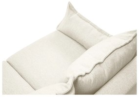Krémovobiela rozkladacia pohovka s úložným priestorom Mazzini Sofas Freesia