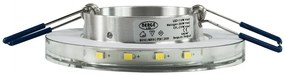 BERGE Podhľadové bodové svietidlo BRG71024 nevýklopné - GU10 - okrúhle + svietiaca LED pásik 3W studená biela