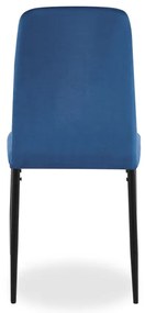 Jedálenská stolička MAVERIK zamatová, granátová