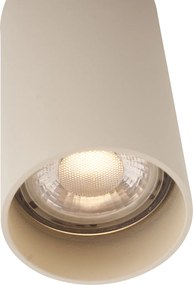 Sada 4 moderných béžových prisadených bodových svetiel GU10 50mm okrúhle - Tuba