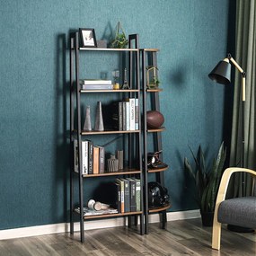 Knižnica TAYLOR 5 políc 172x56 cm, rustikálne hnedá