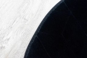 Koberec RABBIT 3D čierny kruh