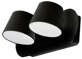 LED nástenné svietidlo Ramona 2 čierne