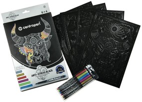 Vymaľovánka CENTROPEN set antistress 9390/10+2590/4+6
