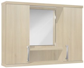 Závesná kúpeľňová skrinka so zrkadlom K11 farba korpusu: Bielý, farba dvierok: Bielá lesk