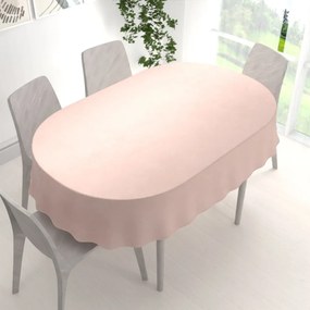Biante Veľký zamatový oválny obrus Velvet Premium SVP-043 Púdrovo ružový 160x200 cm