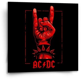 Sablio Obraz ACDC Červená ruka - 50x50 cm