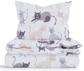 Bavlnené obliečky Renforcé do postieľky – Mačičky