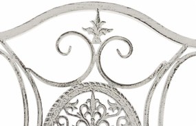 Súprava kovových stoličiek a stola Aldeano (SET 2+1) - Biela antik