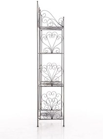 Kovová polica regál Maia - Bronzová