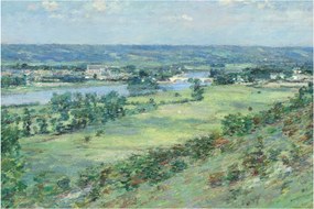 Obraz - Theodore Robinson, The Valley of the Seine, From the Hills of Giverny, reprodukcia (90x60 cm)