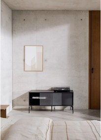 Čierny TV stolík 116x55x42 cm Met Mini – noo.ma