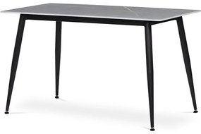 Autronic BONTEC Jedálenský stôl 130x70cm, keramika, mramor, HT-403M GREY Farba: Šedá