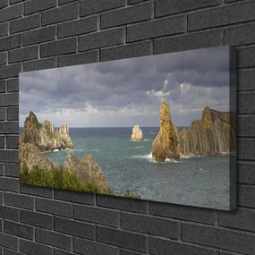 Obraz na plátne More skaly krajina 125x50 cm