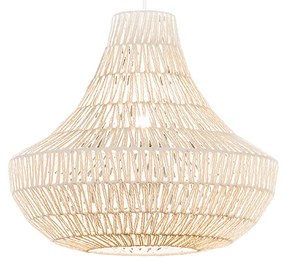 Retro závesné svietidlo biele 50 cm - Lina Cono 50