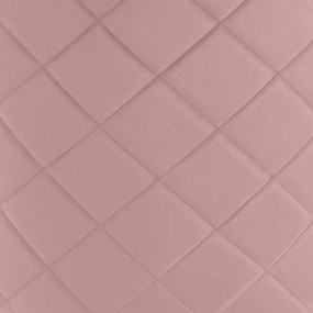 Jedálenská stolička FARGO zamatová, zlatá / ružová