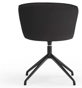 Čierne čalúnené jedálenské kreslá v súprave 2 ks Add – Teulat