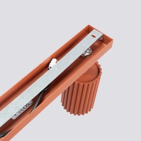 Sollux SL.1641 - Bodové svietidlo KARBON 4xGU10/10W/230V červená