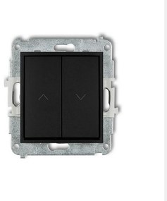 12MWP-8 Žalúziový vypínač čierny